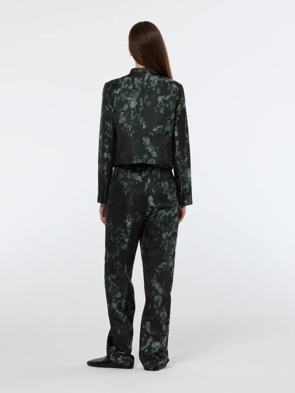 Scotch & Soda Grüner und schwarzer gemusterter Damenblazer Scotch & Soda