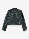 Scotch & Soda Grüner und schwarzer gemusterter Damenblazer Scotch & Soda