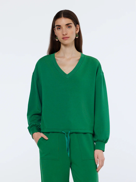 Scotch & Soda Grünes Modal-Sweatshirt für Damen Scotch & Soda