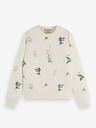 Scotch & Soda Cremefarbenes Damen-Sweatshirt Scotch & Soda