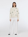 Scotch & Soda Cremefarbenes Damen-Sweatshirt Scotch & Soda