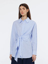 Scotch & Soda Weiß und blau gestreiftes Damenhemd Scotch & Soda