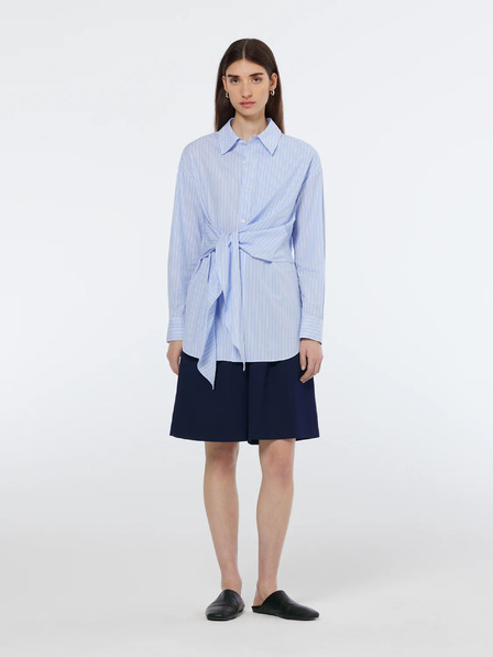 Scotch & Soda Weiß und blau gestreiftes Damenhemd Scotch & Soda