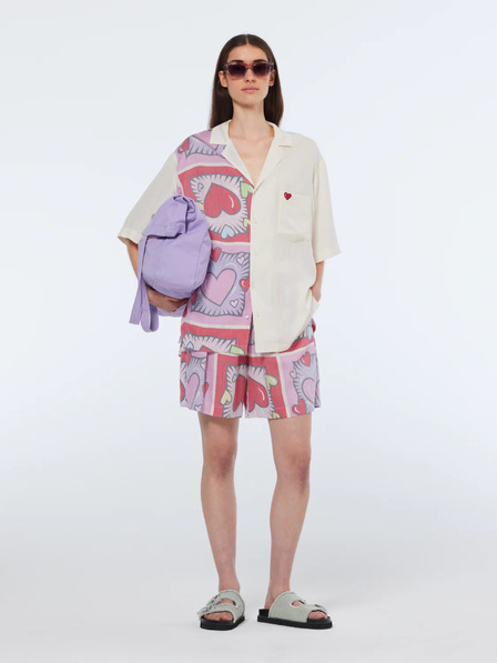 Scotch & Soda Rot und cremefarben gemustertes Damenhemd von Scotch & Soda