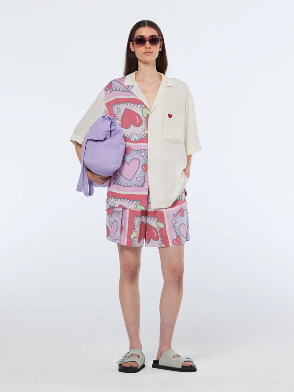 Scotch & Soda Rot und cremefarben gemustertes Damenhemd von Scotch & Soda