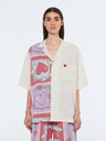 Scotch & Soda Rot und cremefarben gemustertes Damenhemd von Scotch & Soda