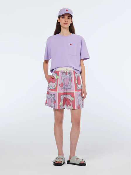 Scotch & Soda Rosa und rot gemusterte Shorts für Damen von Scotch & Soda