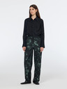 Scotch & Soda Grün-schwarz gemusterte Damenhose Scotch & Soda