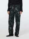 Scotch & Soda Grün-schwarz gemusterte Damenhose Scotch & Soda