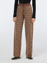 Scotch & Soda Braun gemusterte Damenstrickhose Scotch & Soda