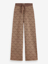 Scotch & Soda Braun gemusterte Damenstrickhose Scotch & Soda