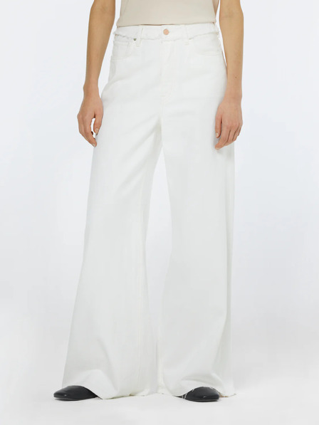 Scotch & Soda Weiße Damenjeans mit weitem Bein von Scotch & Soda
