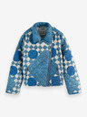 Scotch & Soda Blaue gemusterte Damenjacke Scotch & Soda