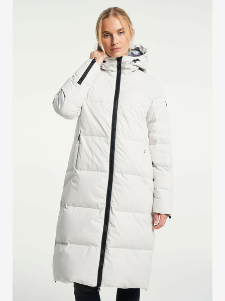 Tenson Damen-Winter-Lifestyle-Mantel TENSON Shanna Daunenmantel W Hellgrau