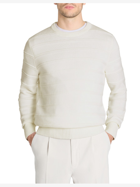 Celio Creme Herren Pullover Celio Leaaron