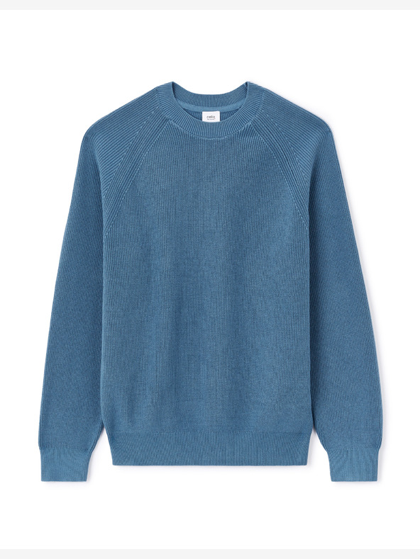 Celio Blauer Herrenpullover Celio Lebirequin