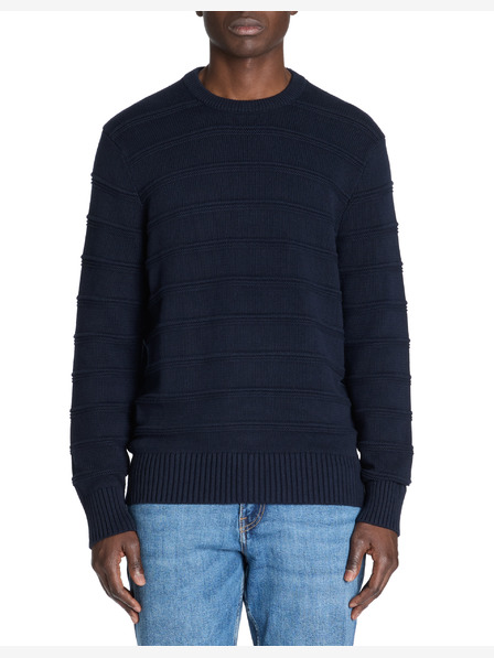 Celio Dunkelblauer Herrenpullover Celio Leaaron