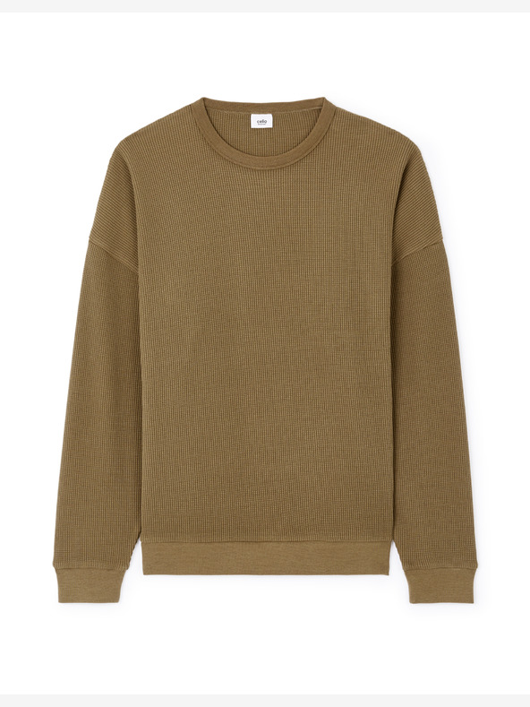Celio Brauner Herren Celio Lecrewwaff Pullover