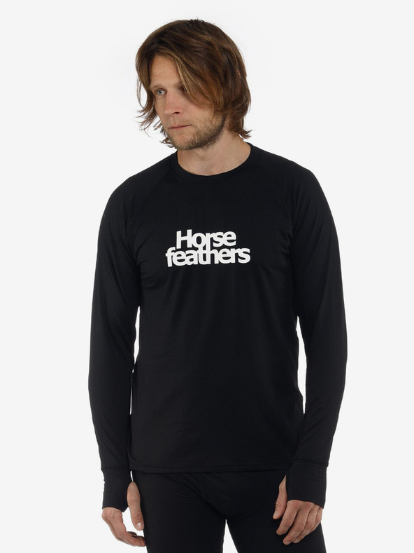 Horsefeathers Thermo-T-Shirt Riley - schwarz Größe L HORSEFEATHERS