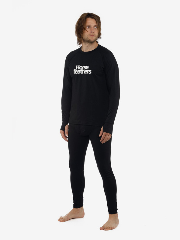 Horsefeathers Thermo-T-Shirt Riley - schwarz Größe L HORSEFEATHERS