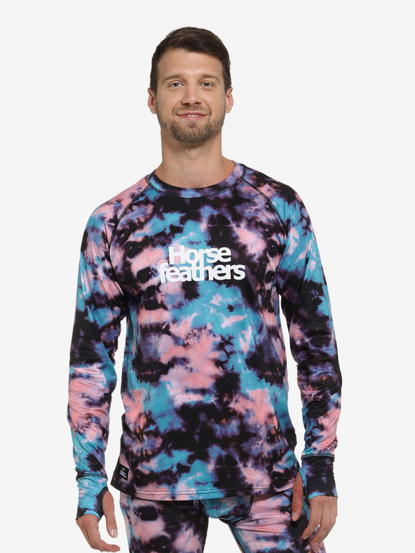 Horsefeathers Thermo-T-Shirt Riley - aquacolor Größe L HORSEFEATHERS