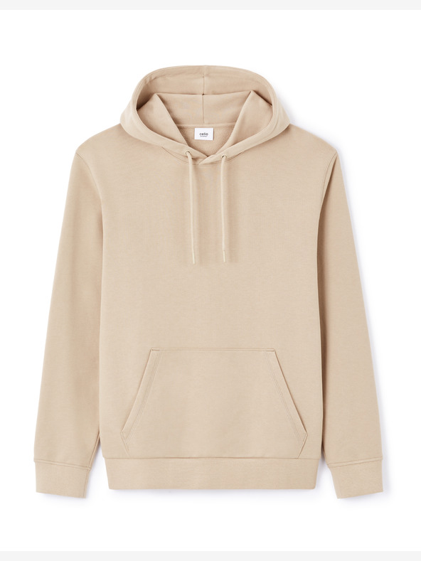 Celio Beige Herren-Hoodie Celio Fesix