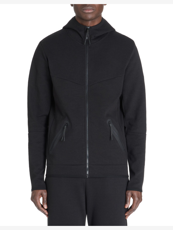 Celio Schwarzes Herren-Kapuzensweatshirt mit Reißverschluss Celio Lenewyoke