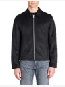 Celio Schwarze Herren-Wildlederjacke Celio Lufaster