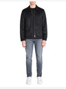 Celio Schwarze Herren-Wildlederjacke Celio Lufaster