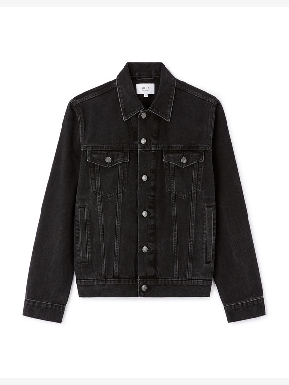 Celio Schwarze Herren-Jeansjacke Celio Gudens