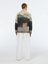 Scotch & Soda Beige und grün gemusterte Herren-Hemdjacke Scotch & Soda