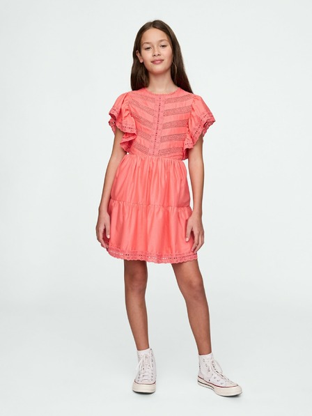 GAP Mädchen-Kleid mit Spitze GAP