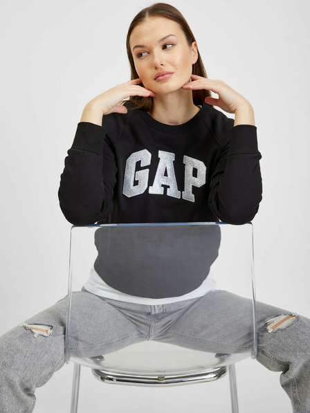GAP Sweatshirt mit metallischem Logo GAP