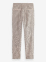 Scotch & Soda Beige gestreifte Herrenhose mit Leinen Scotch & Soda