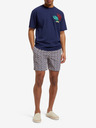 Scotch & Soda Blau-beige gemusterte Herren-Bademode Scotch & Soda