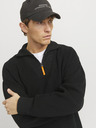 Jack & Jones Schwarzer Jack & Jones Outdoor Pullover mit Reißverschluss für Herren