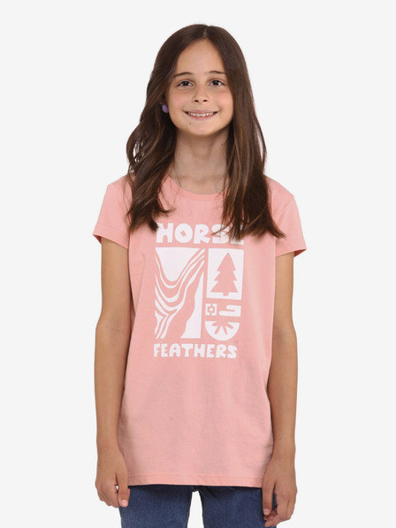 Horsefeathers Kinder T-shirt Ibis Horsefeathers - rosa
