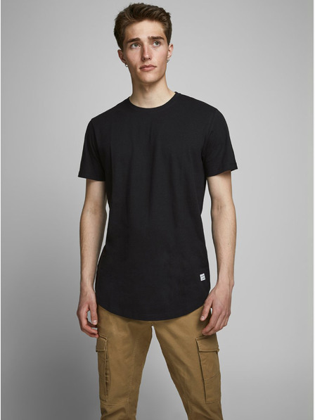 Jack & Jones Schwarzes Herren-Basic-T-Shirt Jack & Jones