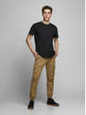 Jack & Jones Schwarzes Herren-Basic-T-Shirt Jack & Jones