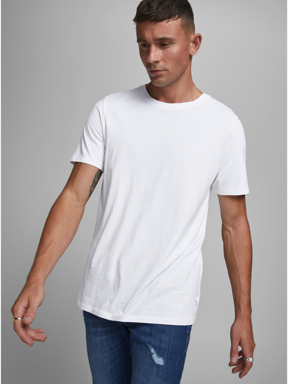 Jack & Jones Weißes Basic-T-Shirt Jack & Jones