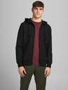 Jack & Jones Schwarzer Basic-Kapuzenpullover Jack & Jones