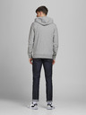 Jack & Jones Hellgrauer Basic-Kapuzenpullover Jack & Jones