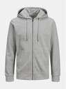 Jack & Jones Hellgrauer Basic-Kapuzenpullover Jack & Jones