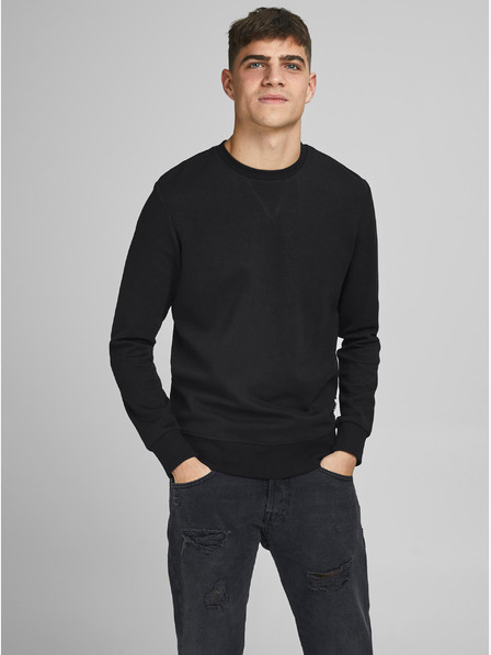 Jack & Jones Schwarzer Basic-Kapuzenpullover Jack & Jones