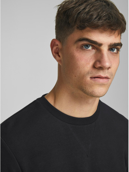 Jack & Jones Schwarzer Basic-Kapuzenpullover Jack & Jones