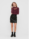 ONLY Schwarzer Damen-Kunstlederminirock ONLY Maiya