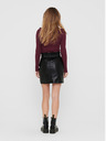 ONLY Schwarzer Damen-Kunstlederminirock ONLY Maiya