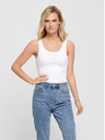 ONLY Weißes Basic-Tank-Top für Frauen ONLY Live Love