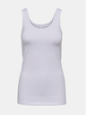 ONLY Weißes Basic-Tank-Top für Frauen ONLY Live Love