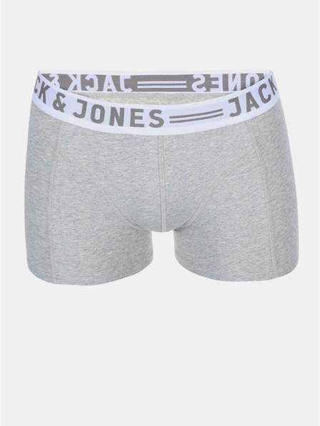 Jack & Jones Dreierpack Jack & Jones Sense Boxershorts für Herren in Weiß, Schwarz und Grau